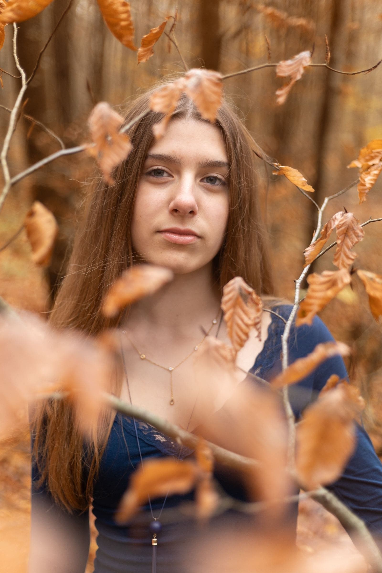 Portrait doux en contre-jour